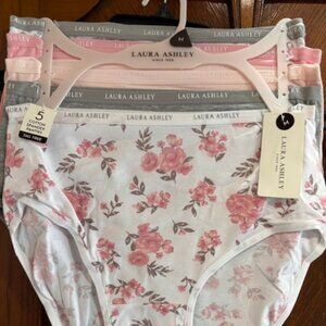 Laura Ashley cotton briefs, medium, 5-pack, NWT